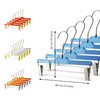 Kostaverite Acrylic Clip-Hangers Blue for Pants, Skirts and Shorts with