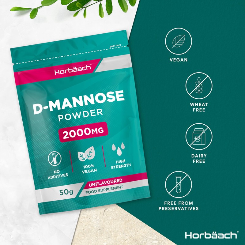 D Mannose Powder 2000mg | 50g | Pure | Unflavoured