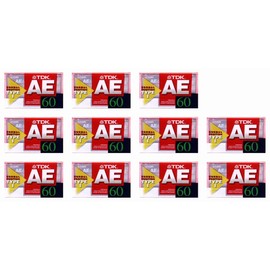 TDK CASSETTE TAPE Good Sound Design 60 Minutes AE – PC-60 °F, 11 Rolls with FREE Gift