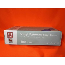 Basic Synmax Vinyl Exam Gloves, 100 Box  X-Large Latex Free Powder Free