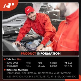 A-Premium Air Conditioner AC Compressor with Clutch Compatible with Ford Ranger 3.0L 2002-2008, Mazda B3000 3.0L 2002-2008