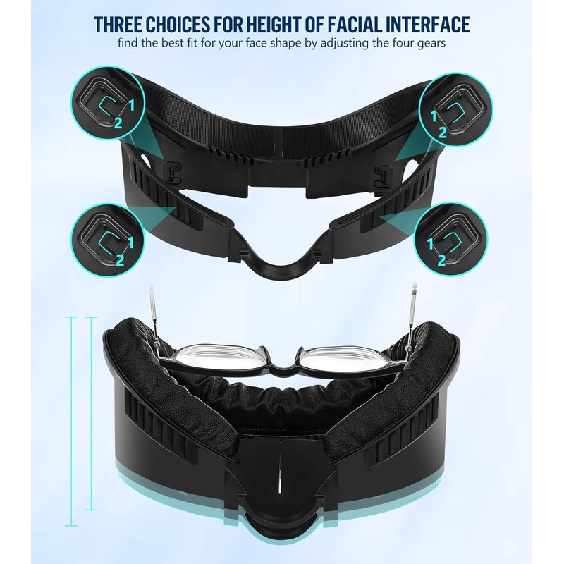 Facial Interface & Face Pad Cushion Compatible with Oculus/Meta Quest