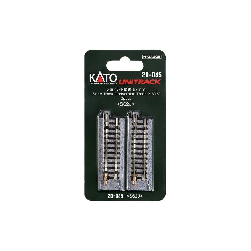 KATO N Gauge Joint Track 2.44 inches 2-Piece 20-045 Railway