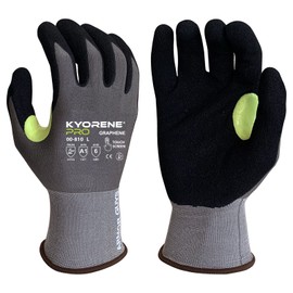 Armor Guys Kyorene Pro 00-810 Graphene Cut-Resistant Gloves - Protective Work Gloves with Micro Foam Nitrile Palm Coating Grip, Size XL, 3/Pack