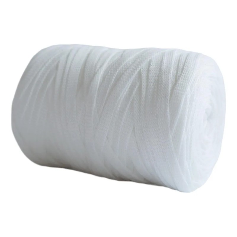 Hilo De Tejer, Hilo Grueso, Camiseta De Ganchillo, Blanco