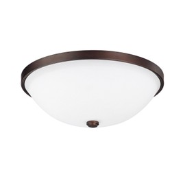 Capital 2323BB-SW Flush Mount, 2-Light 120 Total Watts, Burnished Bronze