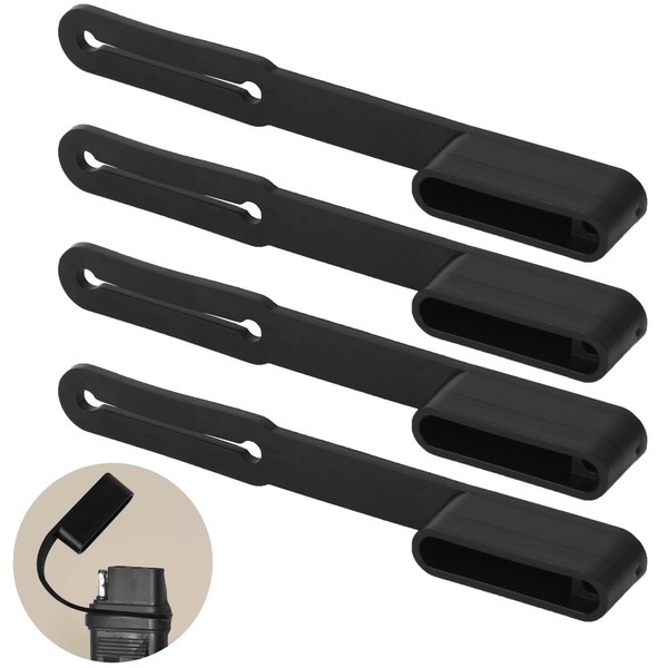 Calvana 4-Pack Vehicle-Side 4-Pin Flat Trailer Wiring Harness Connector Dust
