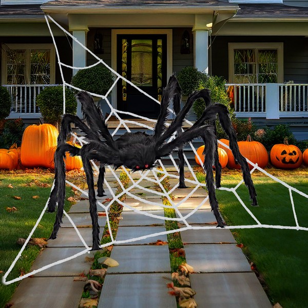 Sanjiao Faguang Yuanwang Halloween-Spinnennetz, 50 x 4,2 m