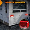 Nilight RV Tail Light 2PCS 72 LED Red Running Stop