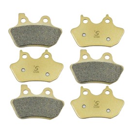 SYUU Motorcycle Replacement Front Rear Brake Pads Brakes for Harley Davidson Touring FLHTCU-i Electra Glide Ultra Classic 2000-2007 FLHX/FLHXi Street Glide 2006-2007 FA400FR