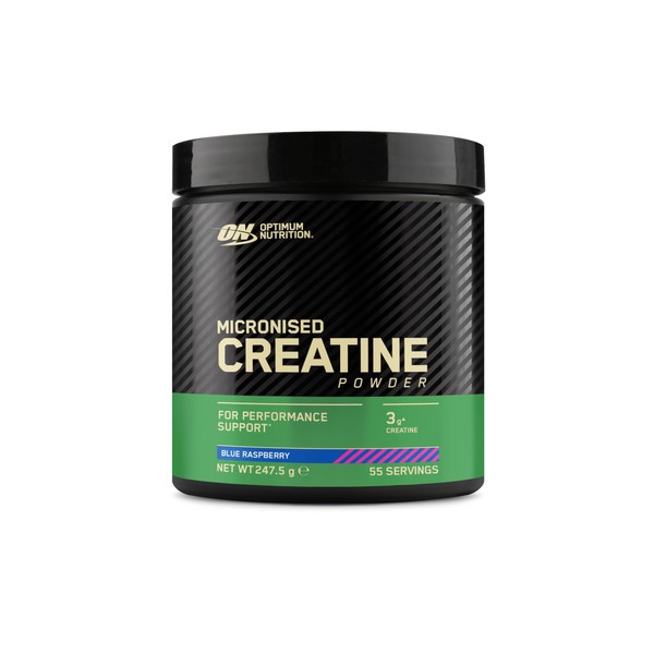Optimum Nutrition Creatine Monohydrate Raspberry Flavoured Sweetener Supplement Powder 55