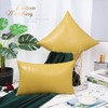 BRAWARM Faux Leather Throw Pillow Covers 20 X 20 Inches