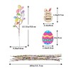 KENJOVIVO Artificial Easter Spray Vine with Pastel Easter Eggs and