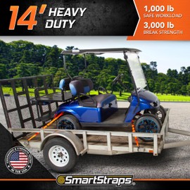 SMARTSTRAPS - 249 14' 3000lb CarbonX Ratchet Tie Downs 4 Pk