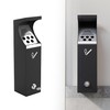 lukar Commercial Wall Mounted Trash Can with Lock, Easy to
