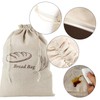 Pack of 2 Linen Bread Bags with TPU Inner Lining,