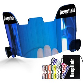 Deepflair Football Helmet VisorFootball Helmet Visor Impact Resistant Visor for Youth&Adult Football Gear (Clear Blue)