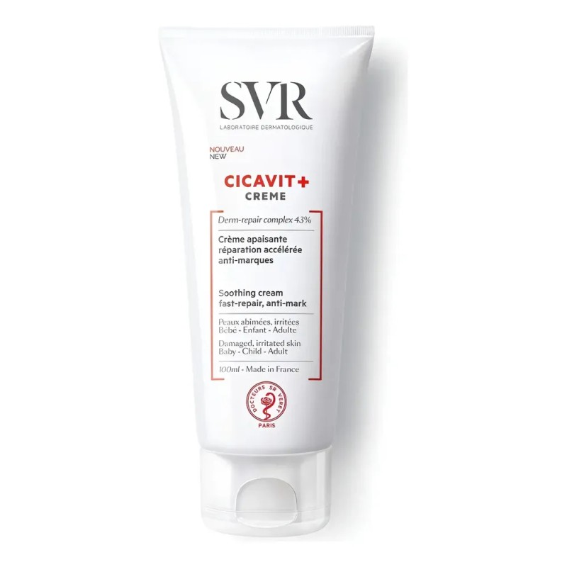 SVR Cicavit Crema Facial Reparadora 100ml Libre de Parabenos Piel