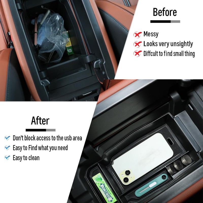 Birbenben 4PCS for Mazda CX50 and CX-50 hybrid Center Console