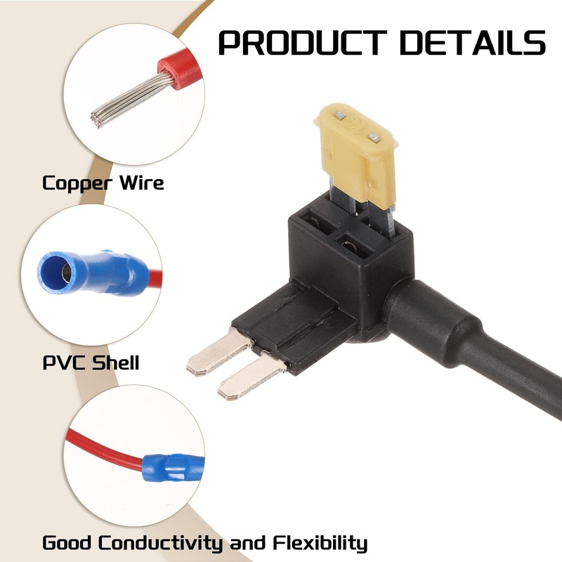DMiotech Fuse Tap 24V 12V Car Add A Circuit Adapter