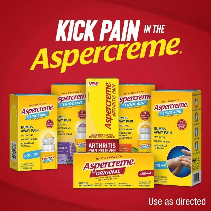 Aspercreme Crema Para Aliviar El Dolor Con Lidocaína