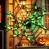 1 Pack 8 Modes 6.7 FT(Wide) Halloween Giant Spider,Light up