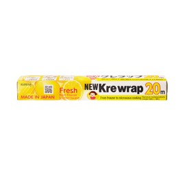 KUREHA Krewrap Plastic Cling Wrap, Pack of 1, 65 sq ft. Per Roll, Clear