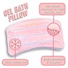 Pink Cooling Gel Bath Pillow | Head & Neck Support