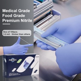 FINITEX Nitrile Disposable Gloves Medical Exam Gloves - 1000 PCS Latex-free Examination Purple Chemo Food Gloves (Small)