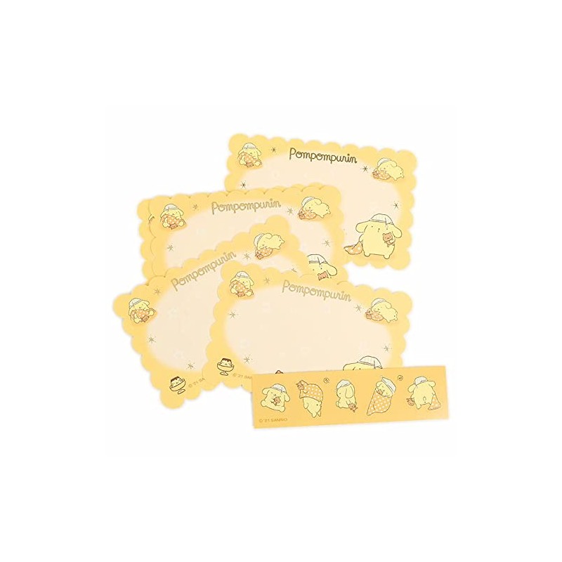 Sanrio Sanrio Pompurin Message Card Set (Blanket) with Envelopes, Seal,