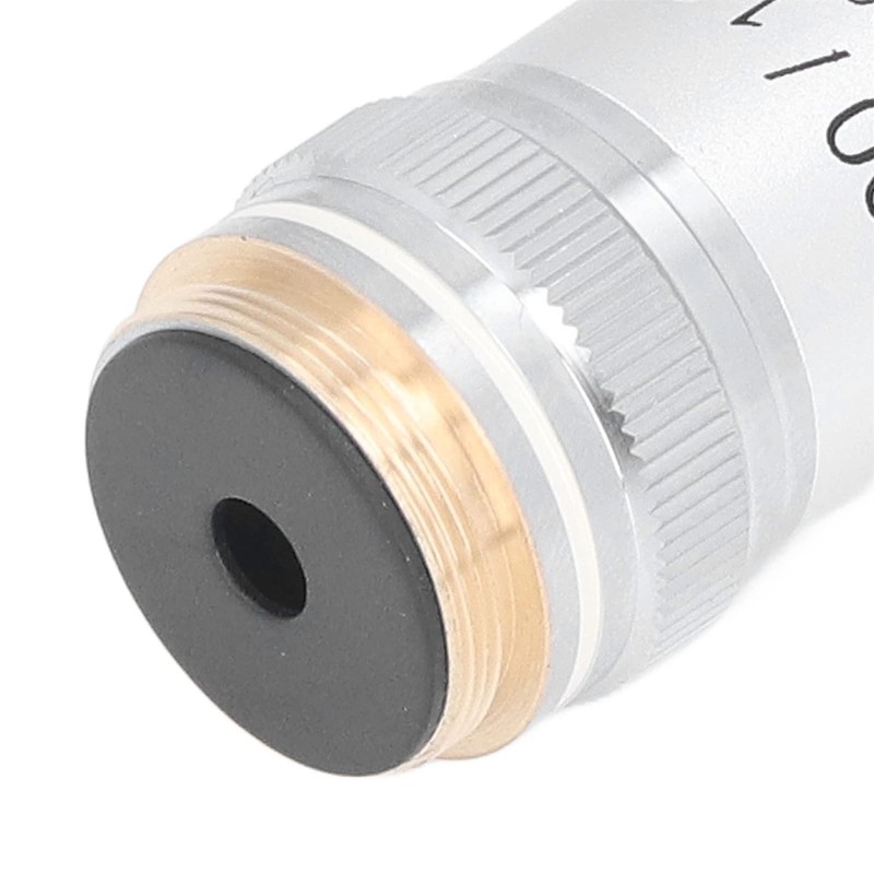 Achromatic Microscope Objective 100X High Power Microscope Lens Replacement Brass