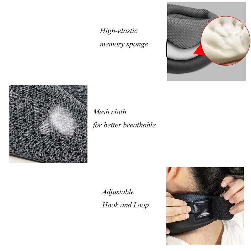 Neck Support Brace Ergonomic Cervical Collar Soft Foam Breathable Neck