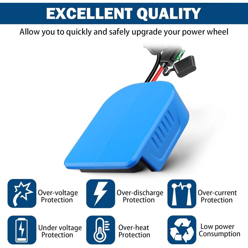 AMZISCONV for Bosch 18V Battery Power Wheels Adapter Converter Battery