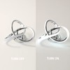 HOUZEE Ceiling Lamp Small Elegant Unique Silver LED Light Fixture