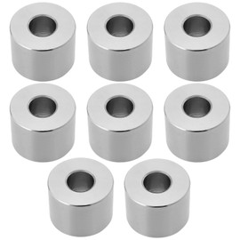 OTOTEC 8Pcs 304 Stainless Steel Spacer Sleeve M8 Unthreaded Bushing Gasket IDxOD 8.2x20mm Height 15mm for Mechanical Power Equipment Metal Devices