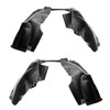 TRQ Front Inner Fender Liner Set Compatible with 2017-2022 Jeep