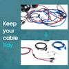 Reusable Cable Straps Ties with Self Hook and Loop -