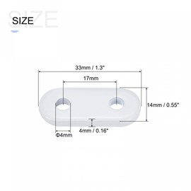 sourcing map Curtain Weights (12g), Drapery Iron Weight for Bathroom Home Curtains Tablecloth Flags, White, 10Pcs