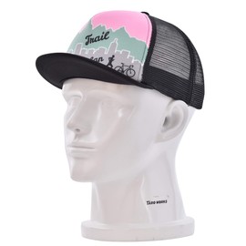 Taro Works URBAN or TRAIL RUN & BIKE TSUBATAN CAP Short Brim Cap, R&B Light Red