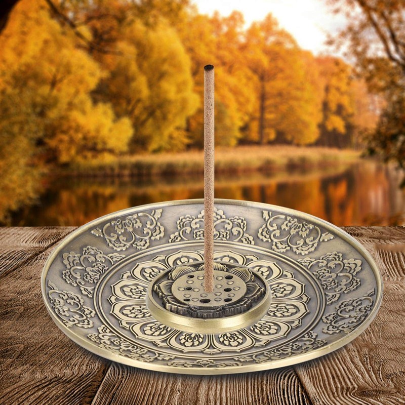 Crisis Bronze Round Incense Holder