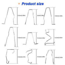 Xiatiaosann Bulb Retaining Spring Clips for H1/ H3 /H4 /H7, Car Bulb Clip Bulb Universal Car Headlight Clamp Headlamp Dip Dipped Beam Bulb Holder (18 Pcs)