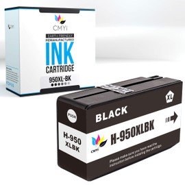 CMYi 950XL Black Replacement Ink Cartridge for HP Officejet Pro 251dw, 276dw MFP, 8100 - N811a, 8600, 8600 Plus, 8600 Premium, 8610, 8615, 8616, 8620, 8625, 8630, 8640, 8660