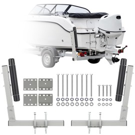 Garvee 2PCS Rustproof Galvanized Steel Boat Trailer Guide, 20.5" Adjustable Design Trailer Guide Poles, Heavy Duty Roller Guide-On System,for Ski Boat, Fishing Boat