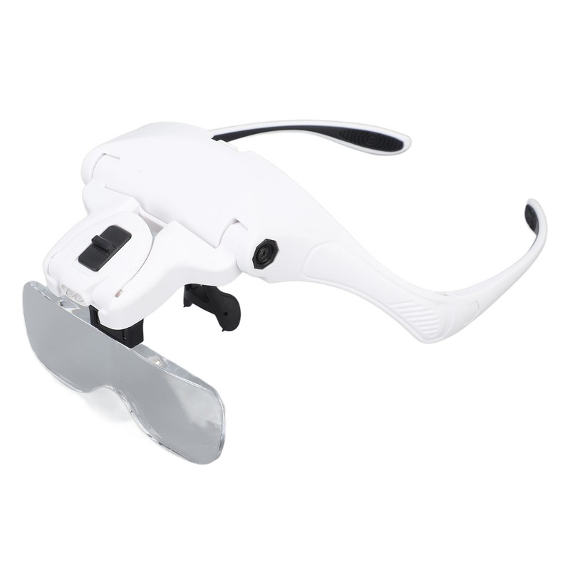 Magnifying Glasses for Eyelash Extensions with 2 LED Light Headband