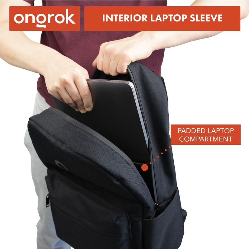 ONGROK Backpack with Combo Lock, Integrated Carbon Filtration