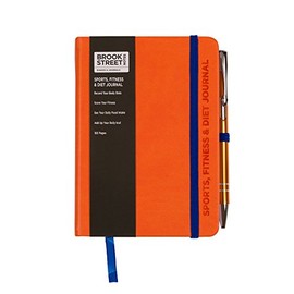 Sports, Fitness & Diet Notebook - Hardback A6 Diet Gift (Bright Orange)