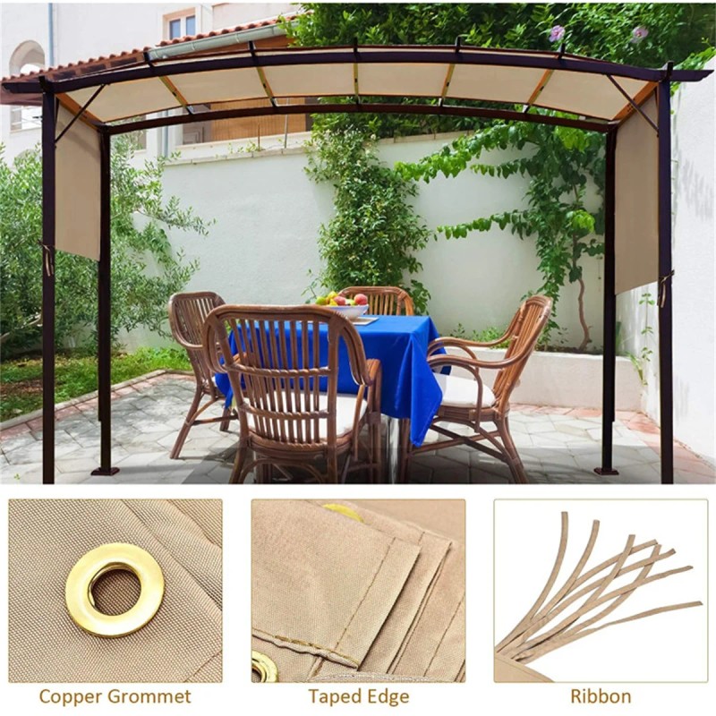 Outdoor Canopy Sunshade, Sunshade Cloth Replacementsize: one size, color: Beige