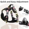 PUPTECK No Pull Dog Harness Small Sized, Adjustable Reflective Dog