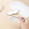 304 Stainless Steel Lip & Body Ice Gua Sha Massager - Skin, Eye, Face Massage for Puffiness, Leaf Shape, 1pc (OPP Pack) Packaging) 2ea