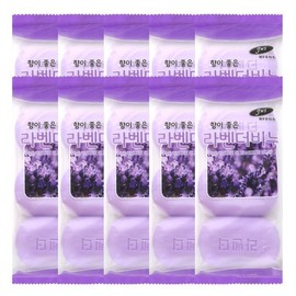 (Marinated cow's milk) (10 pieces) Good-scented lavender soap 90g, 3 packs. Hard, economical soap for commercial use. / (재우유지)(10개)향이 좋은 라벤더비누 90g 3개입 업소용 단단한 알뜰비누